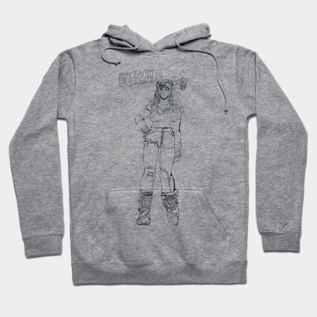 Bulma Fan Art Hoodie by Soundtrack Alley